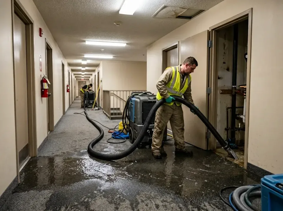 multi-unit-apartment-hallway-f-005 — frequently asked questions, Emergency Burst Pipe Water Extraction & Removal in Rogers,…
